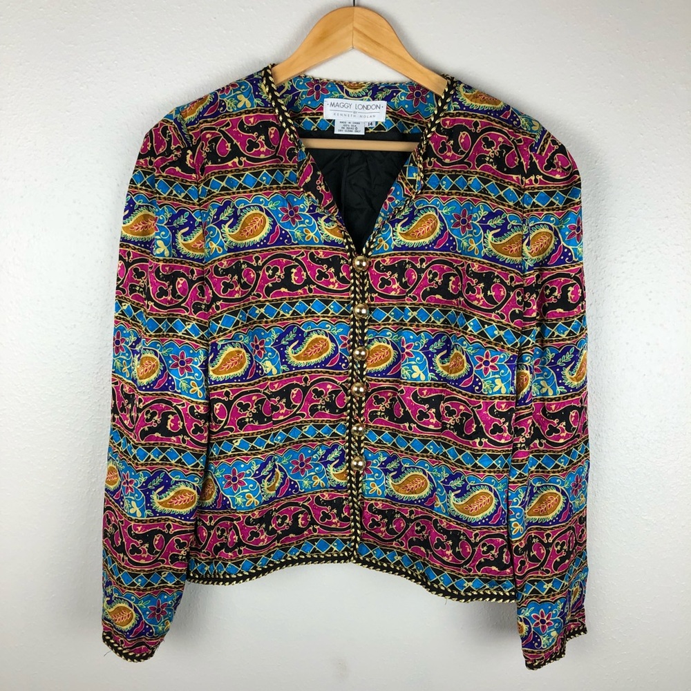 Vintage Maggy London Colorful Blazer